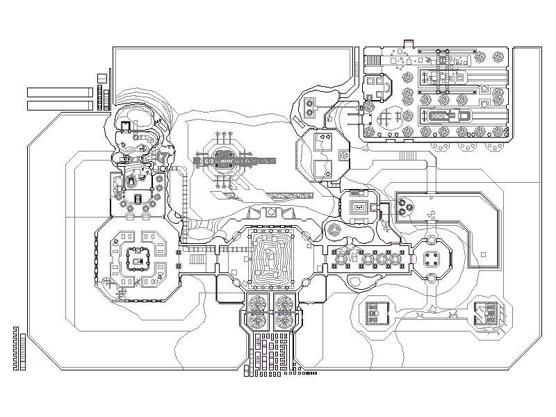 Phobos: Anomaly Reborn E1M3 automap